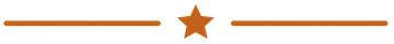 Orange line with a star icon centered between two horizontal orange lines.