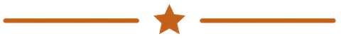 Orange line with a star icon centered between two horizontal orange lines.