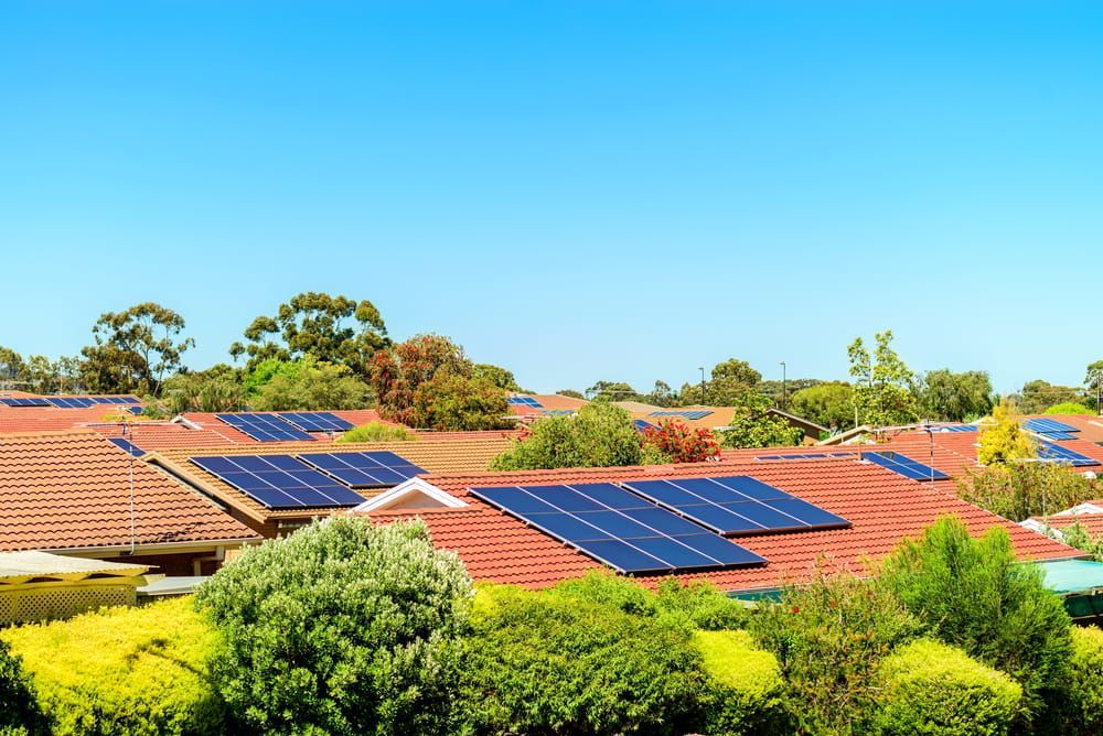 There Are Many Solar Panels on the Roof of a House — 888 Solar Tek in Murwillumbah, NSW