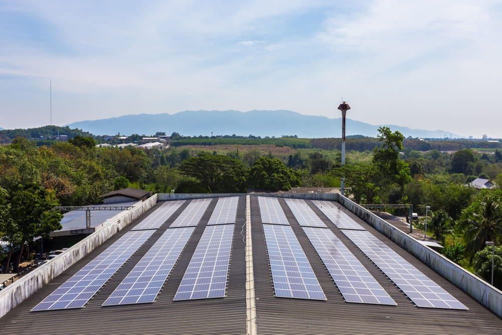 There Are Many Solar Panels on the Roof of a Building — 888 Solar Tek in Federal, NSW
