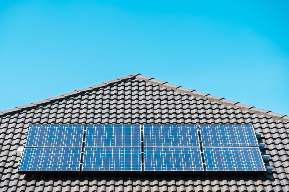 There are Many Solar Panels on the Roof of a House — 888 Solar Tek in Tweed Heads, NSW