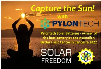 A Poster That Says Capture the Sun With Pylontech Solar Freedom — 888 Solar Tek in Federal, NSW