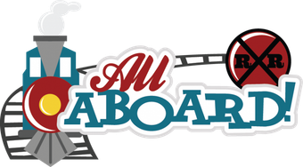 Cartoon train with