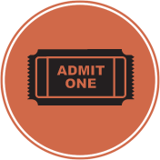 A ticket icon that says 