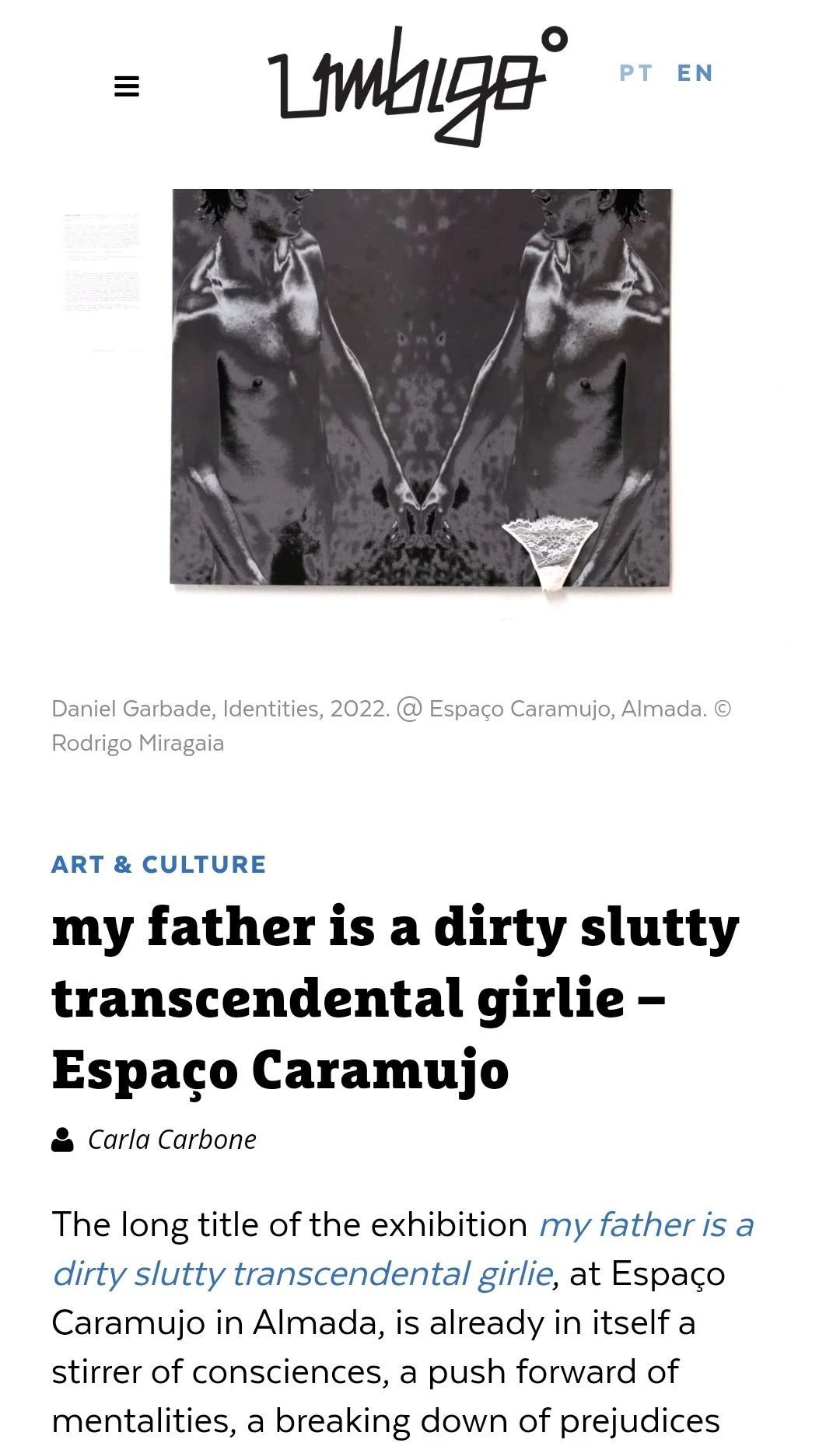Article about art exhibit