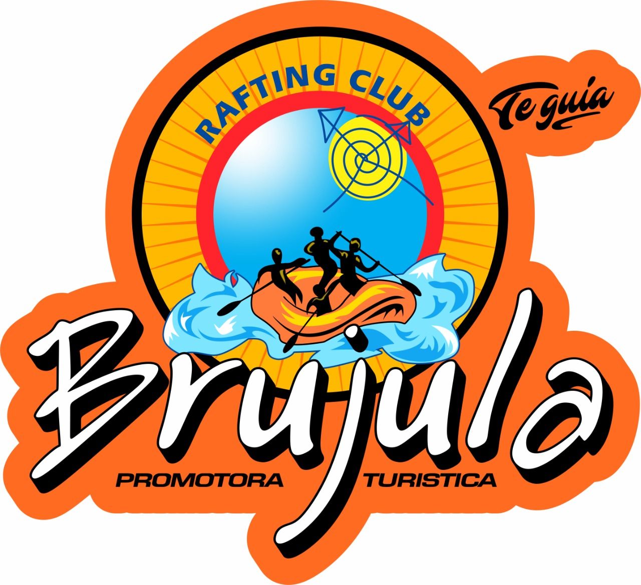 Logotipo del club de rafting 