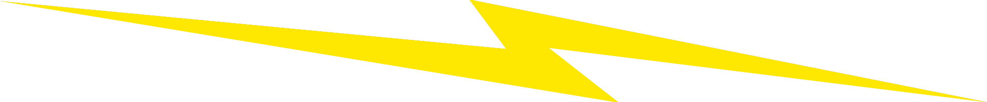 Yellow lightning bolt shape.