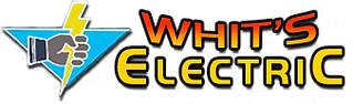 Logo: A hand holding a lightning bolt inside a blue triangle; text 