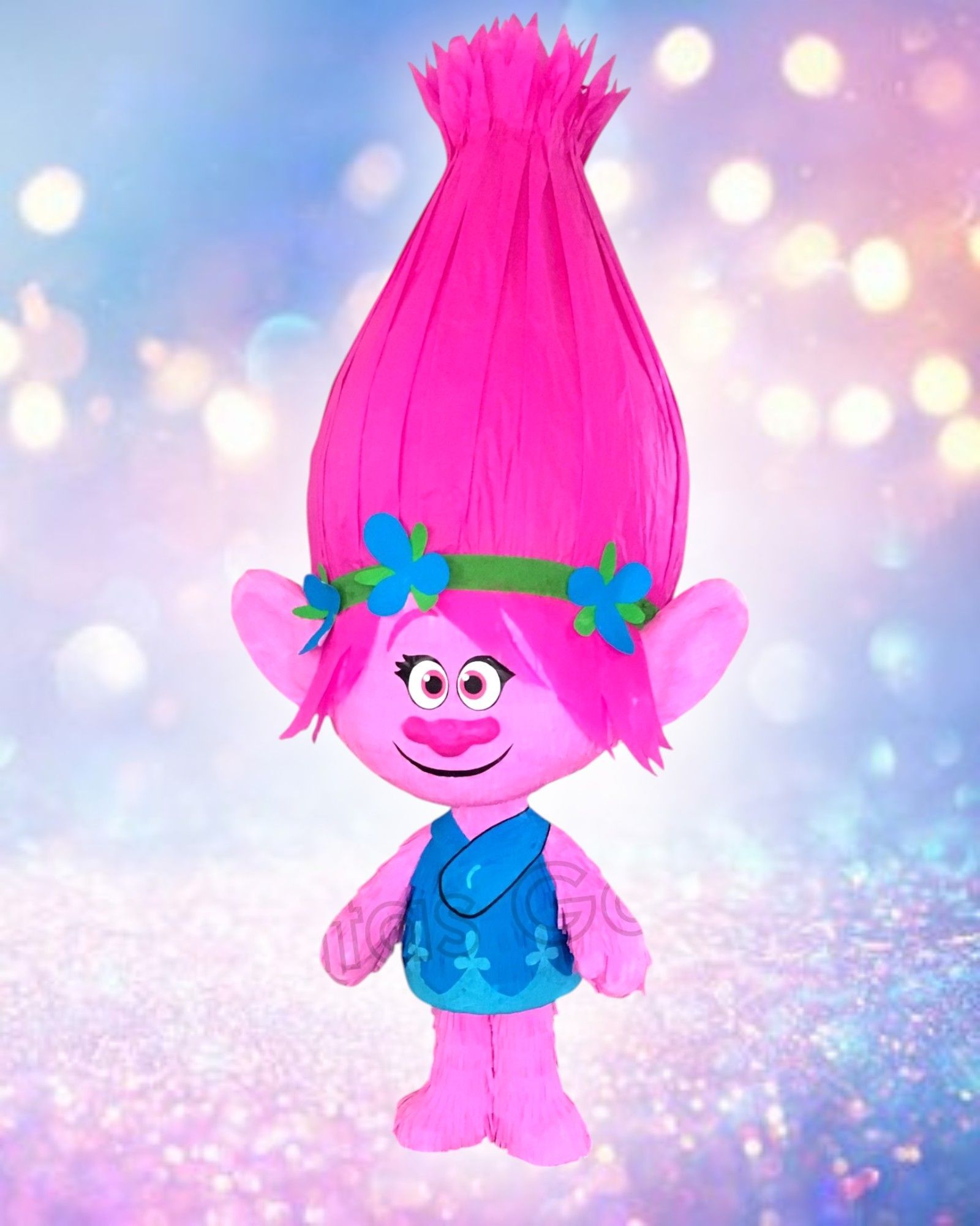 Piñata pinata Poppy trolls feestje verjaardag 