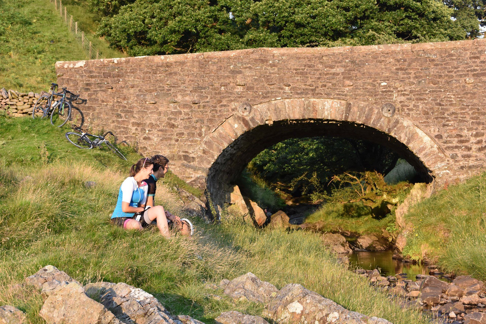 lands end to john o groats sat by a stream