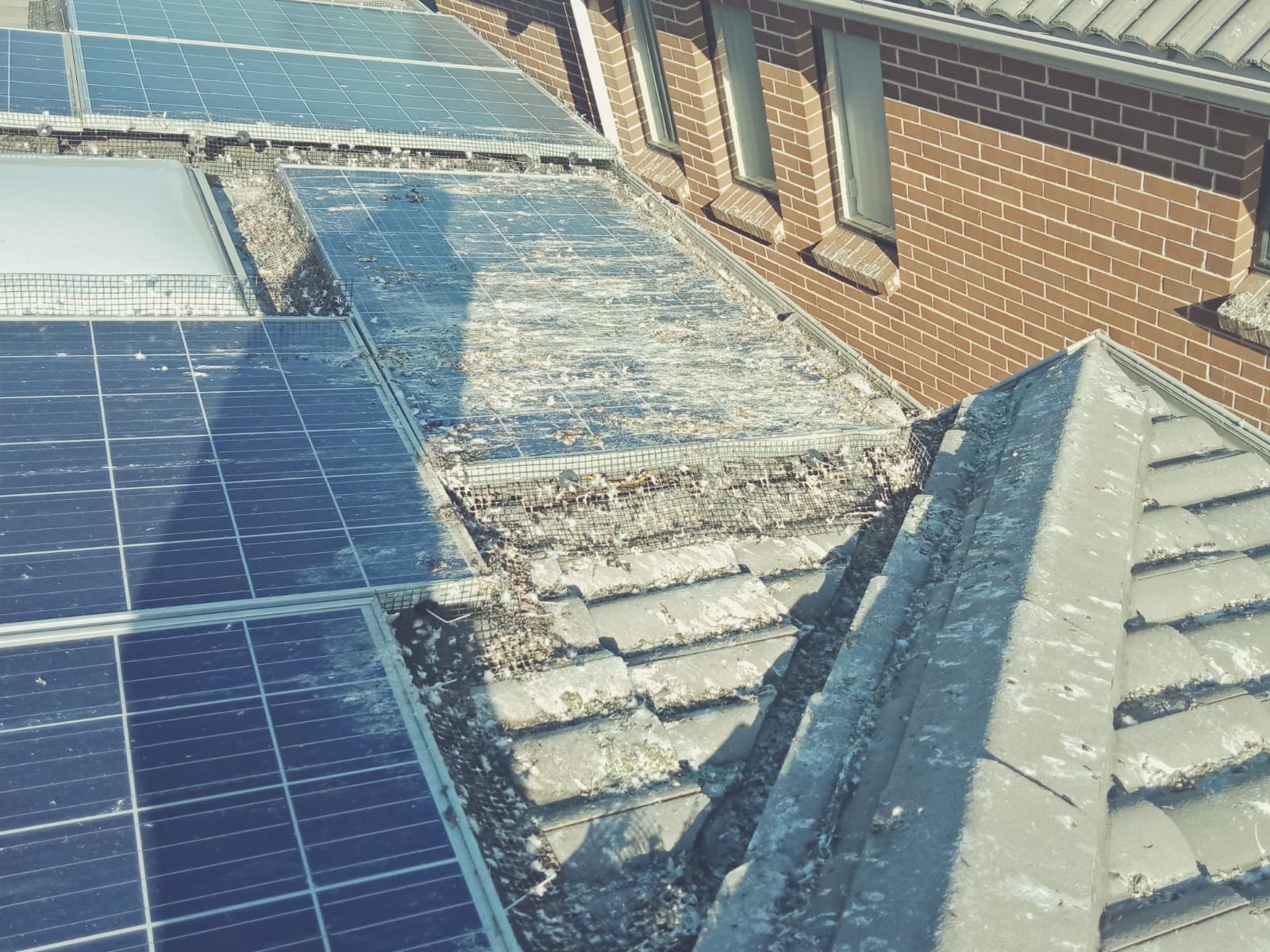 residential solar panel system setup completed