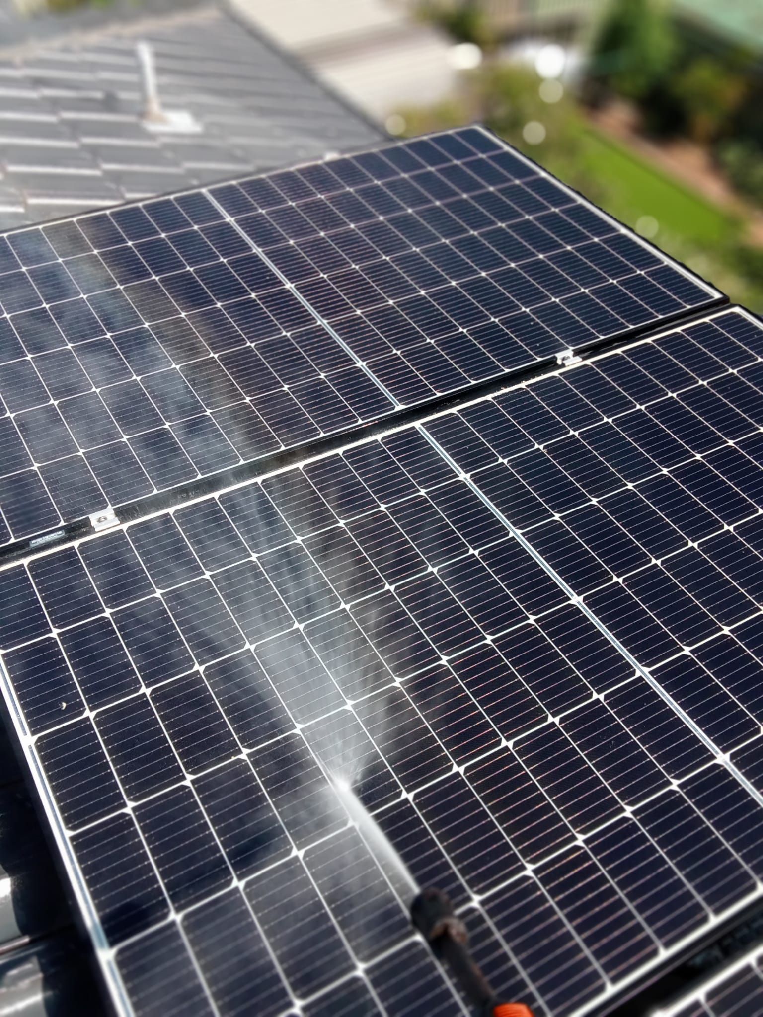 high performance solar panels after cleaning service