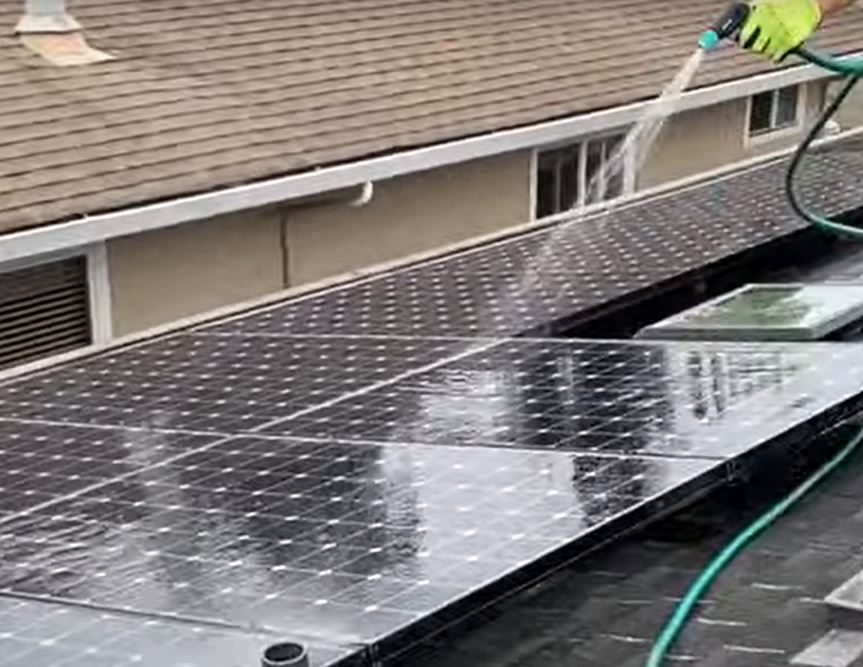 clean energy solution with rooftop solar panels