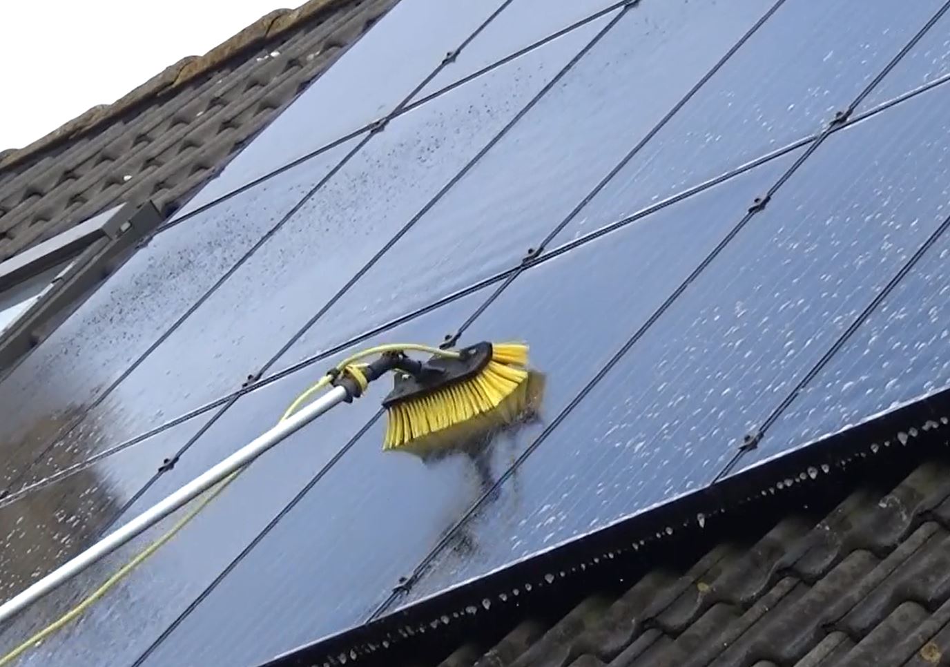 Australian home with clean solar panels on roof