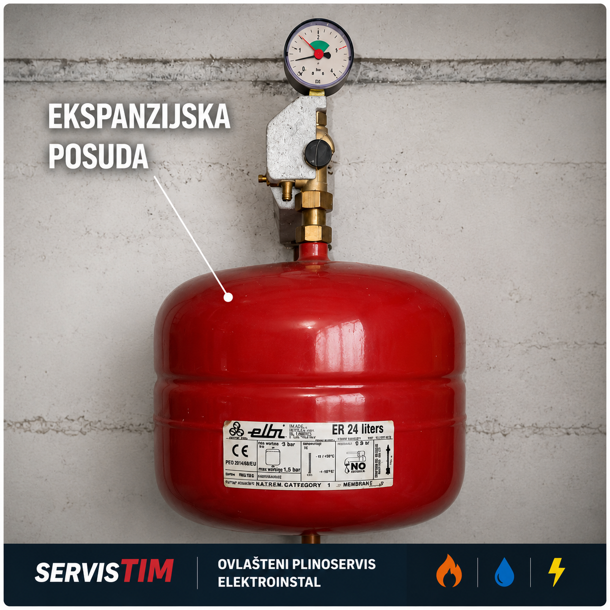 Ekspanzijska posuda radijatorskog sustava