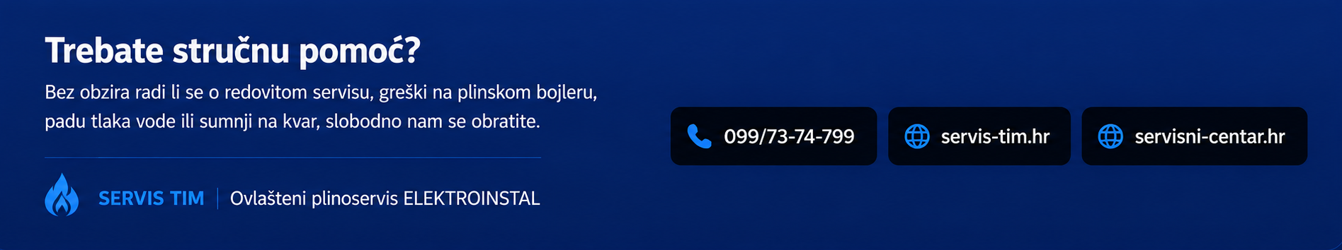 Trebate pomoć ovlaštenog servisera?