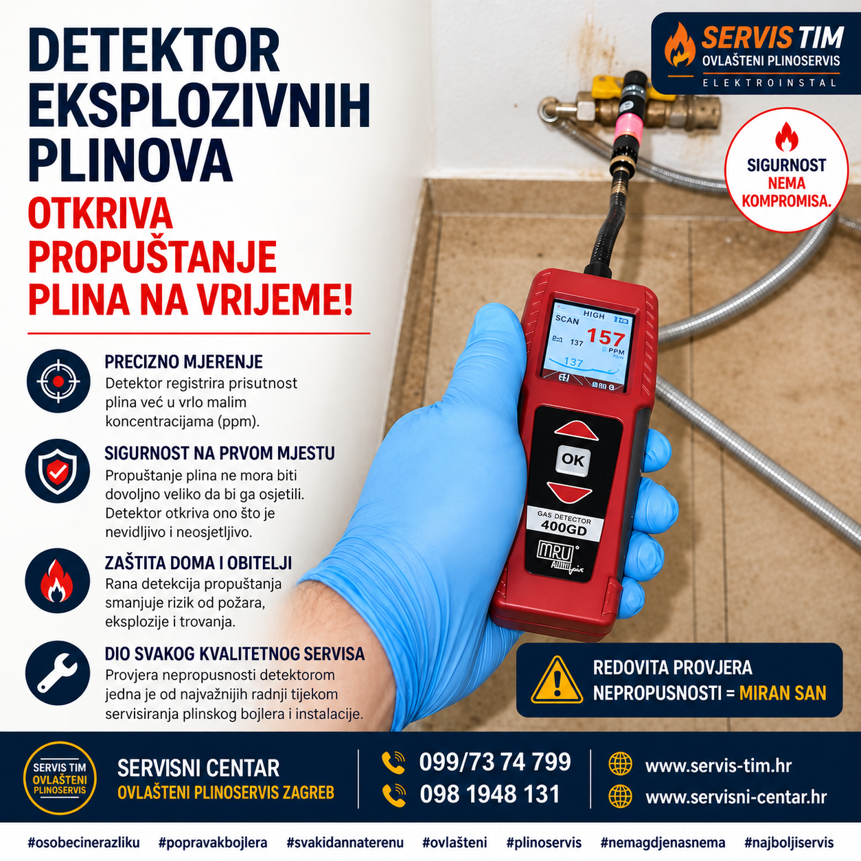 Greška F75 na plinskom bojleru i cirkulacijska pumpa