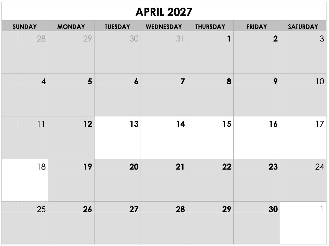 A black and white calendar for july 2025
