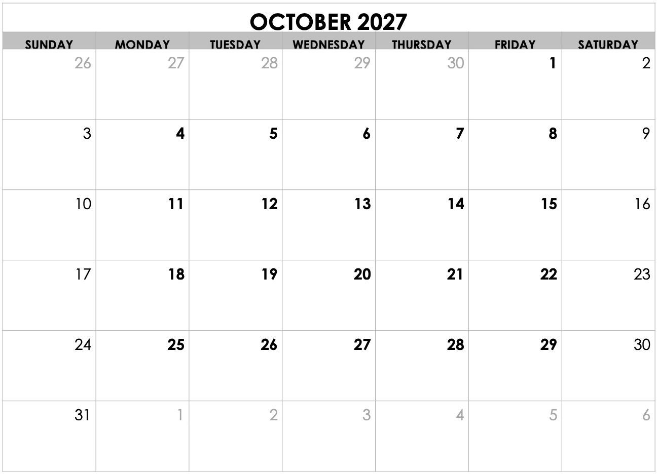 A black and white calendar for july 2025