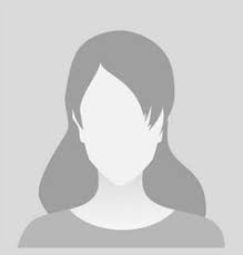 A silhouette of a woman without a face on a gray background.