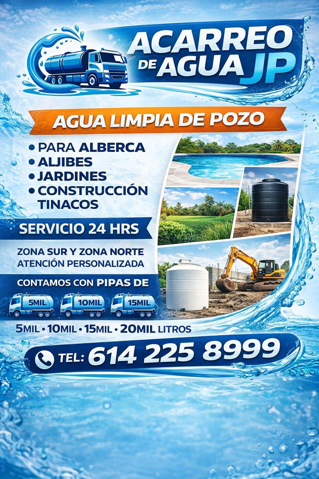 PIPAS DE AGUA JP