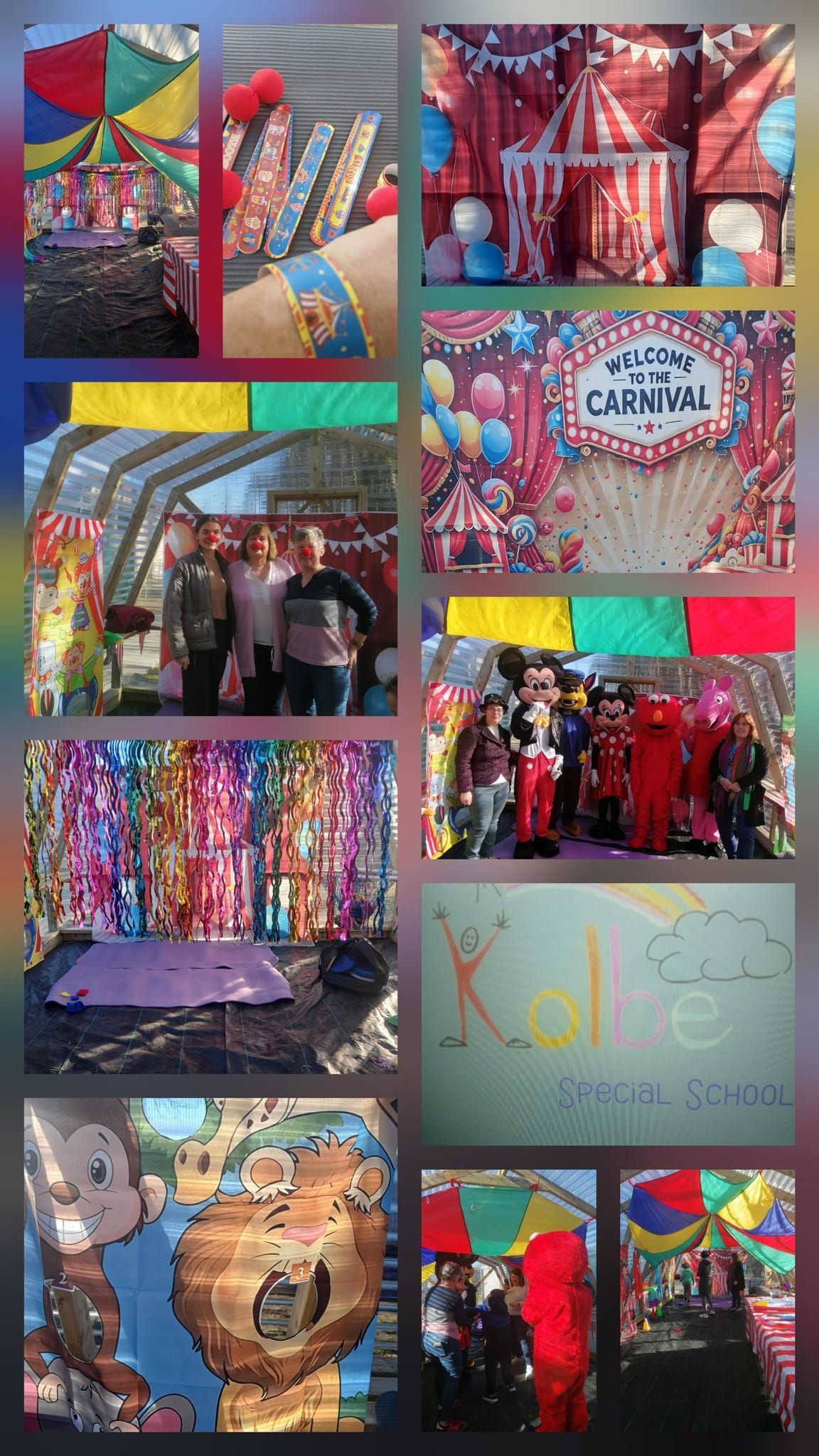 collage of photos from the carnival festival
