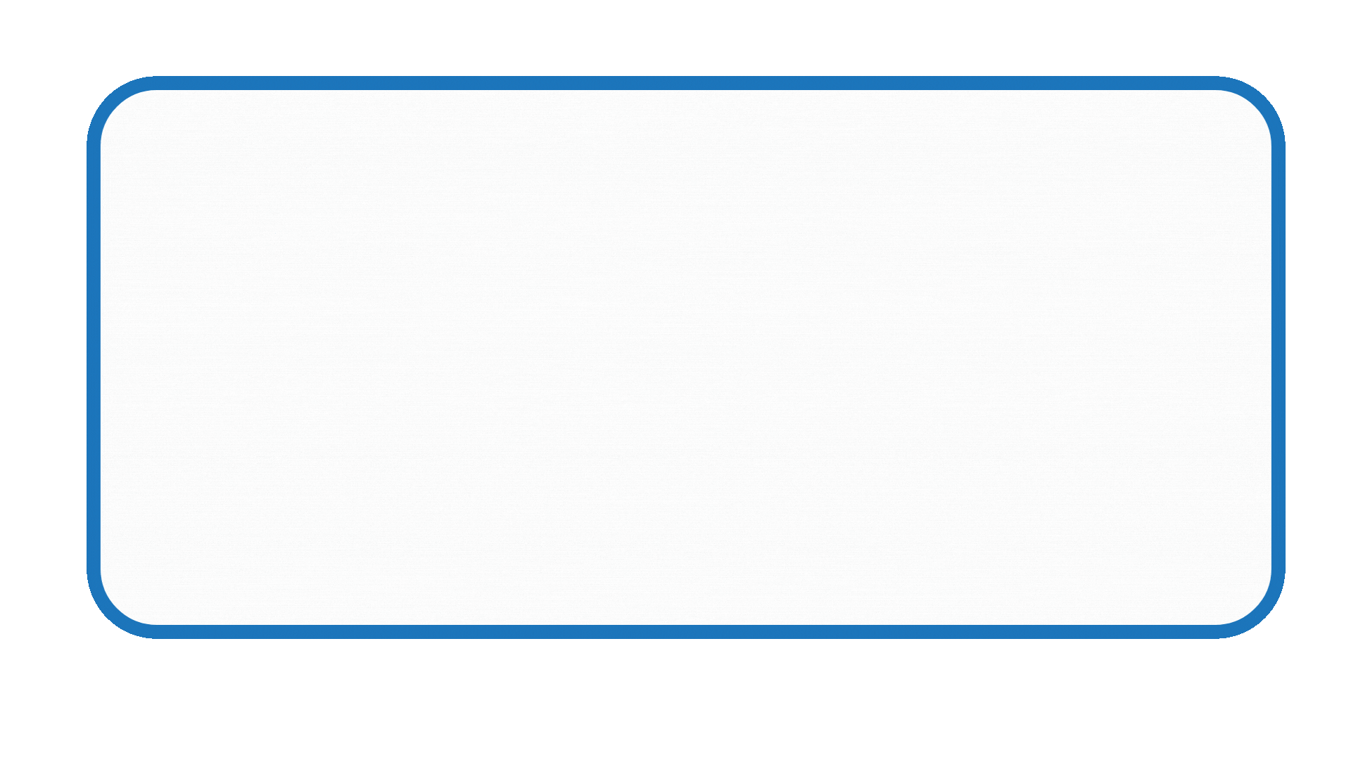 A blue rectangle with a blue border on a white background.