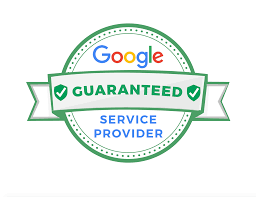 Google Guaranteed Service Provider badge in green, white, and blue