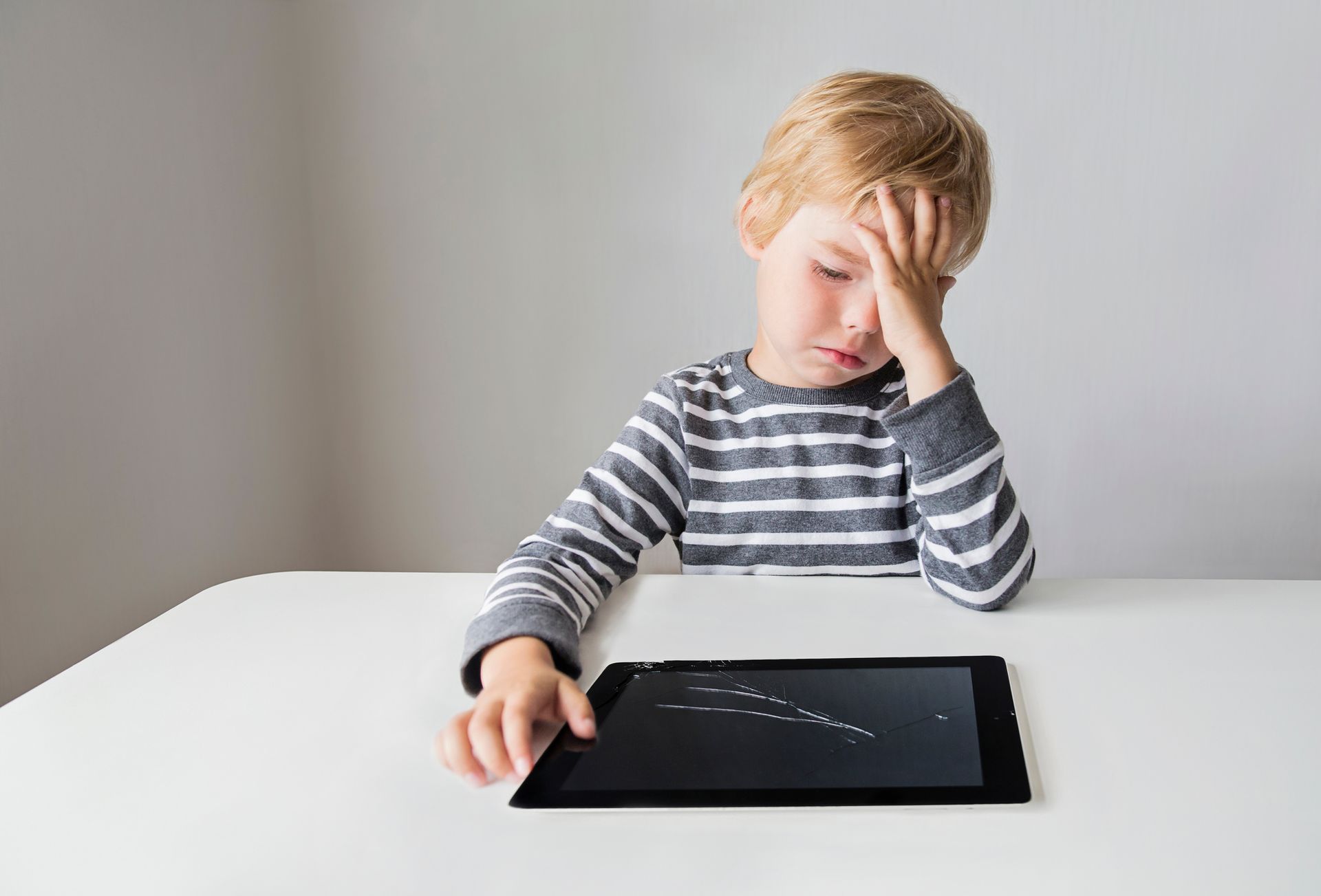 Young Boy Sad On His Broken Tablet | Sydney, NSW | Always Apples Young Boy Sad On His Broken Tablet | Sydney, NSW | Always Apples