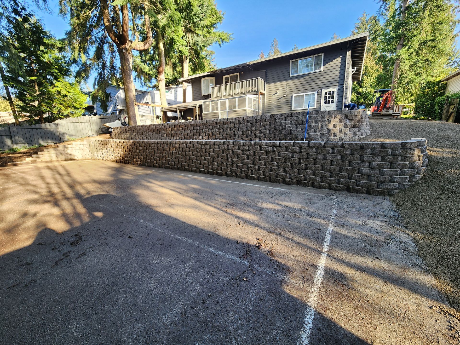Retaining Wall Before Arlington WA