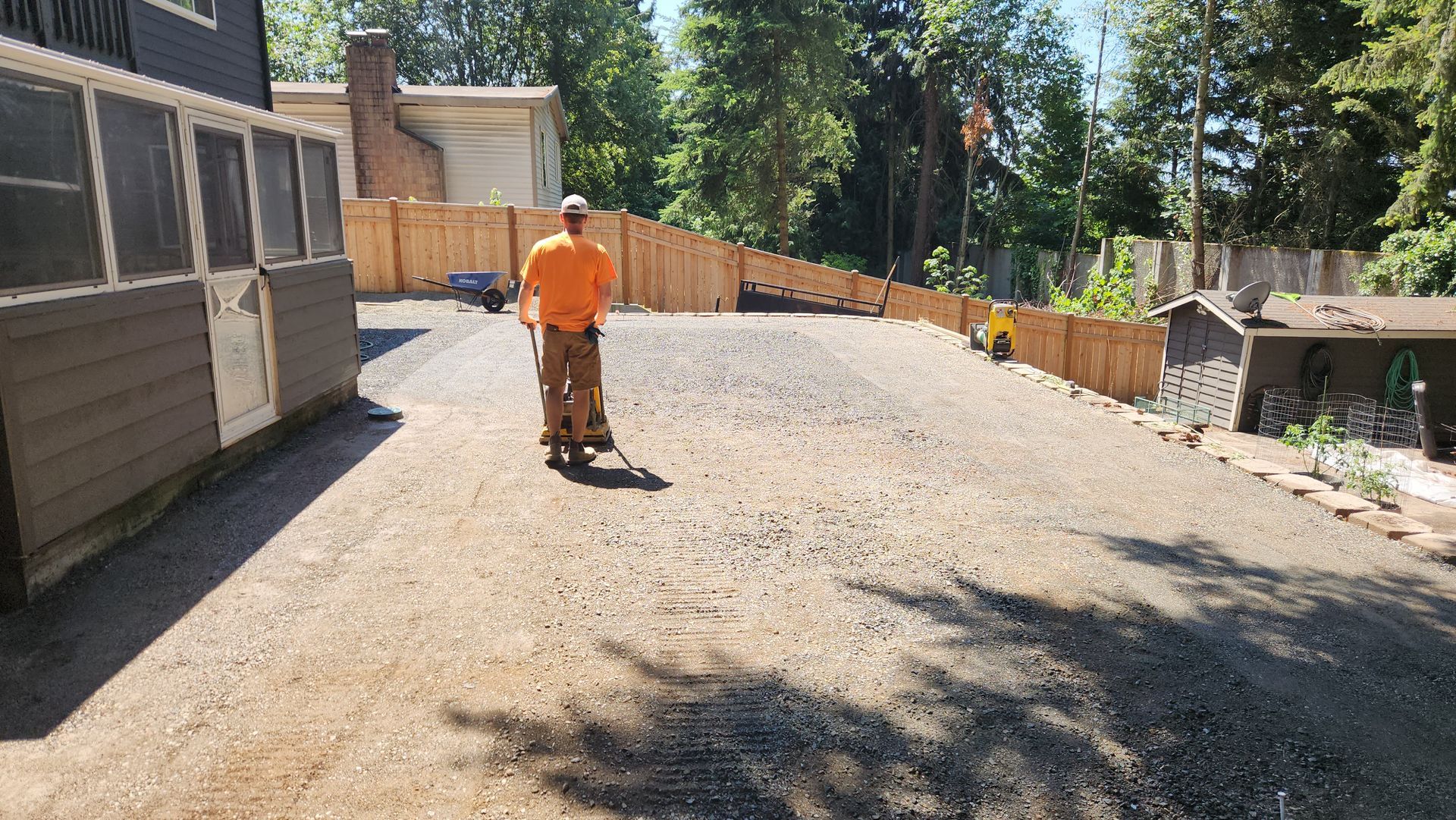 Paver Patio Before Arlington WA