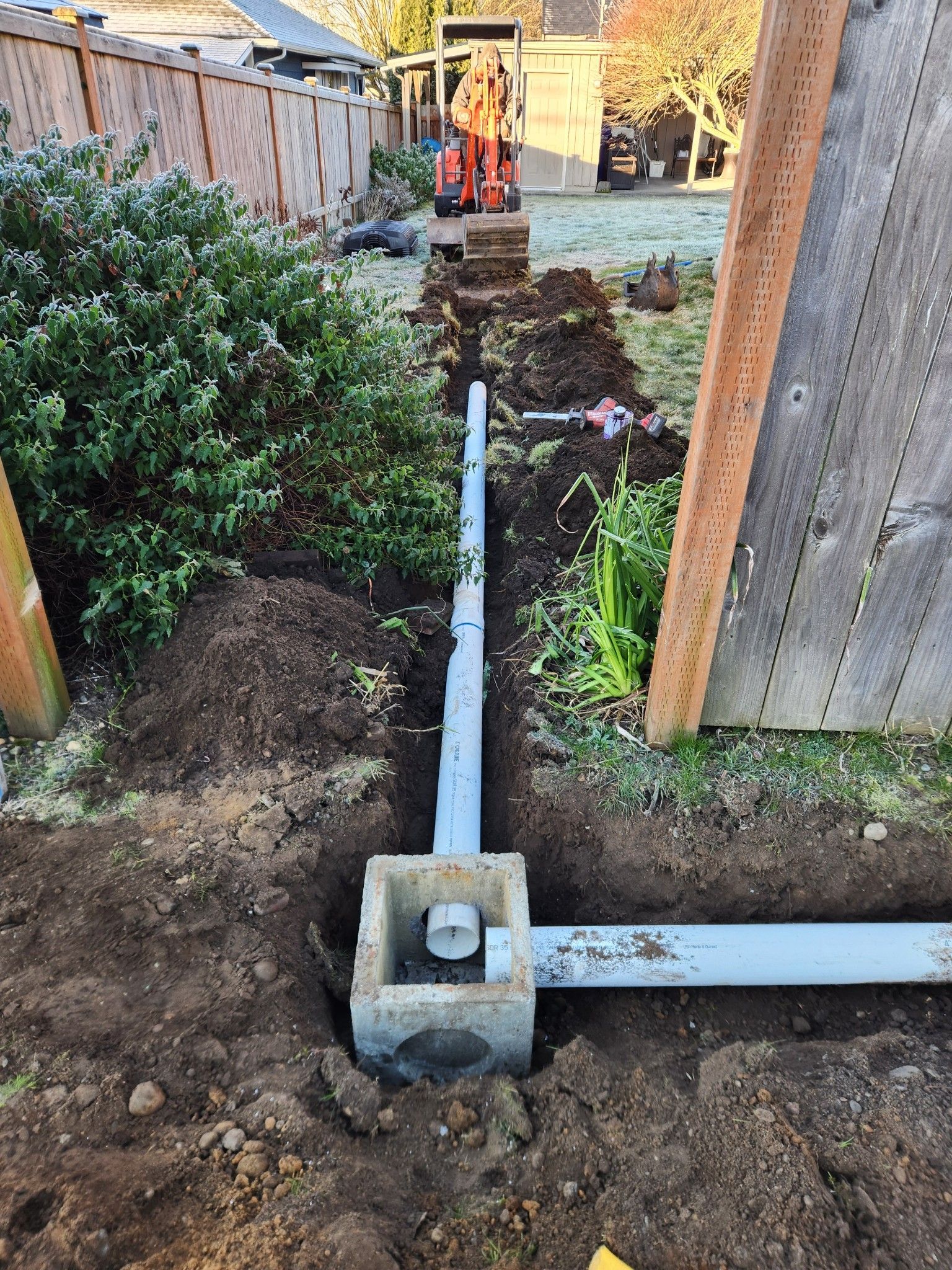 Residential Downspout Drainage Arlington WA