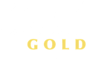 Gold text on a white background