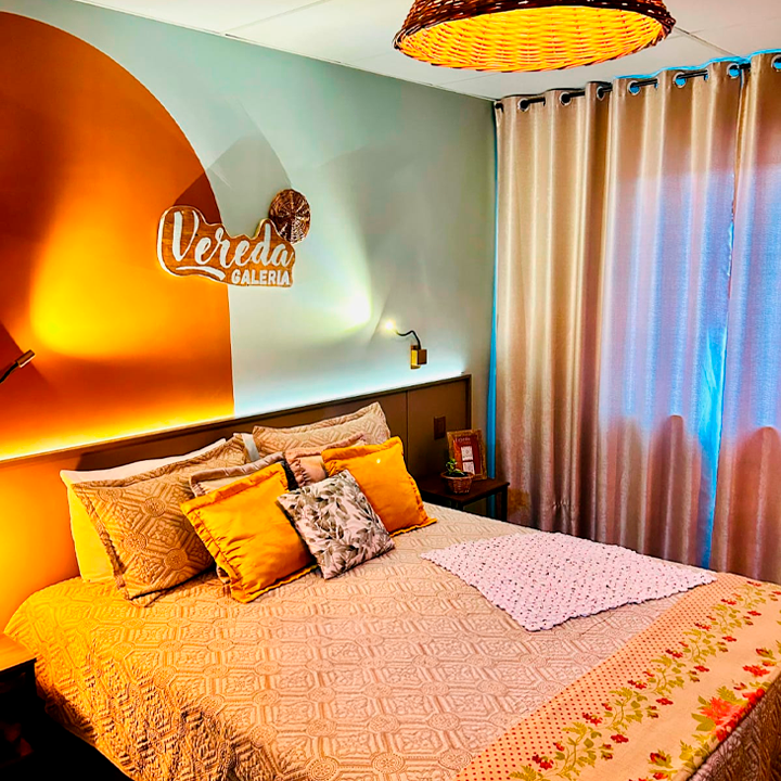 Um quarto com uma cama Hotel Barra Bonita