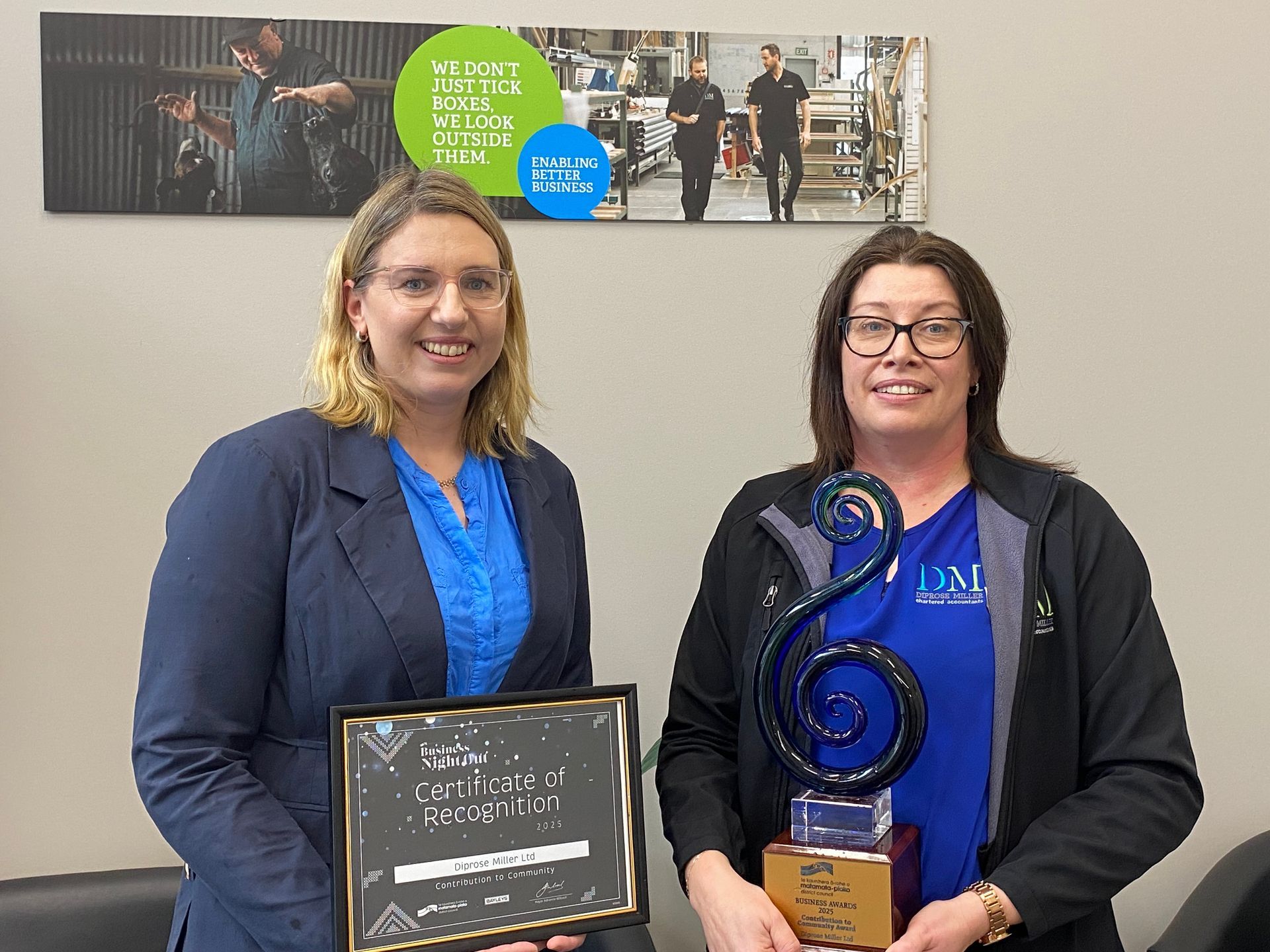 Celebrating Community: Diprose Miller wins