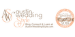 Austin Wedding Style logo and “Blog, Connect & Learn at AustinWeddingStyle.com” badge with 2016 seal
