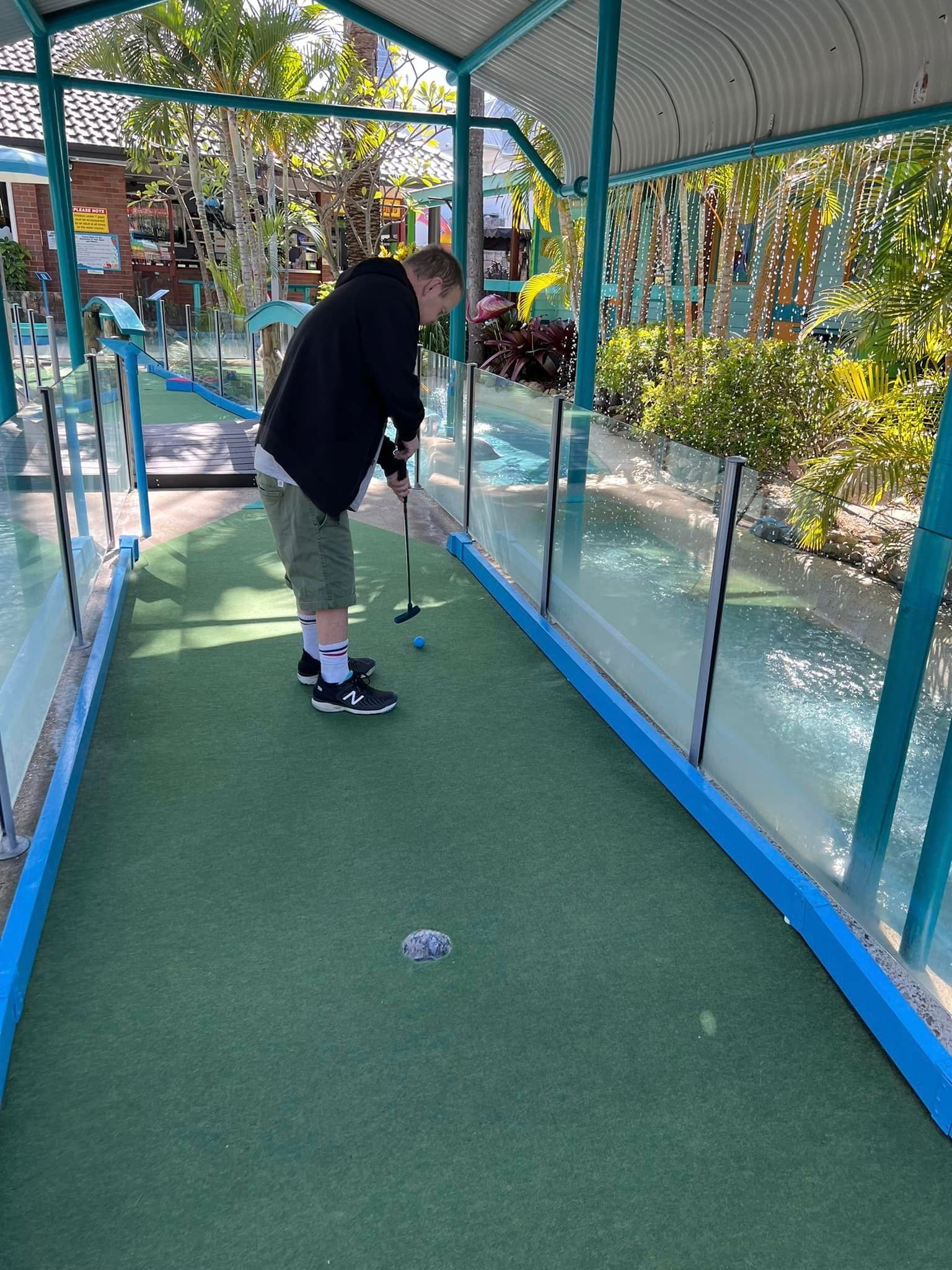 Man Playing Golf — Ballarat, VIC — West End Support Services