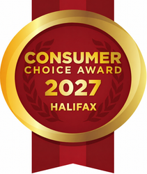 Gold and red Consumer Choice Award 2027 badge for Halifax