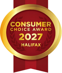 Gold and red Consumer Choice Award 2027 badge for Halifax