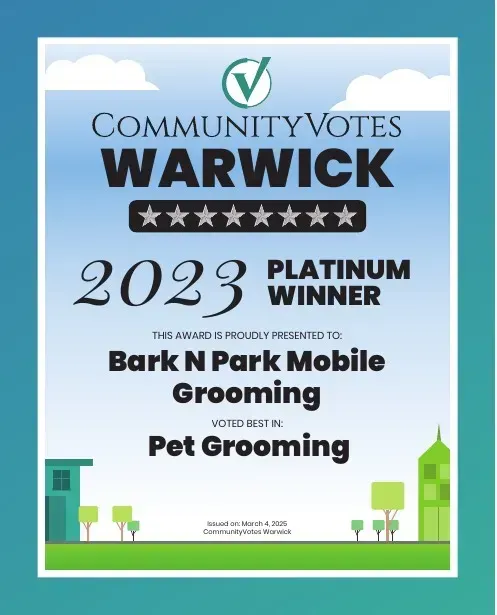 Community votes warwick platinum winner bark n park mobile grooming pet grooming