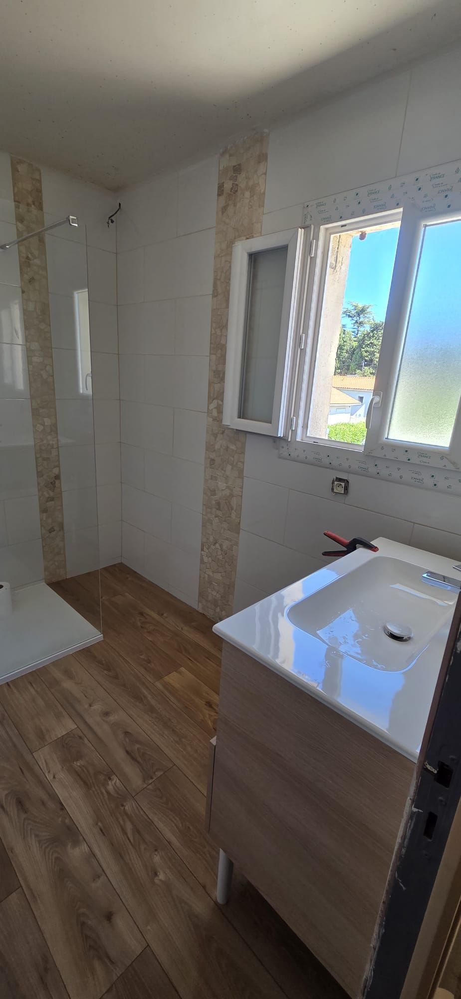 Réalisation travaux salle d'eau après