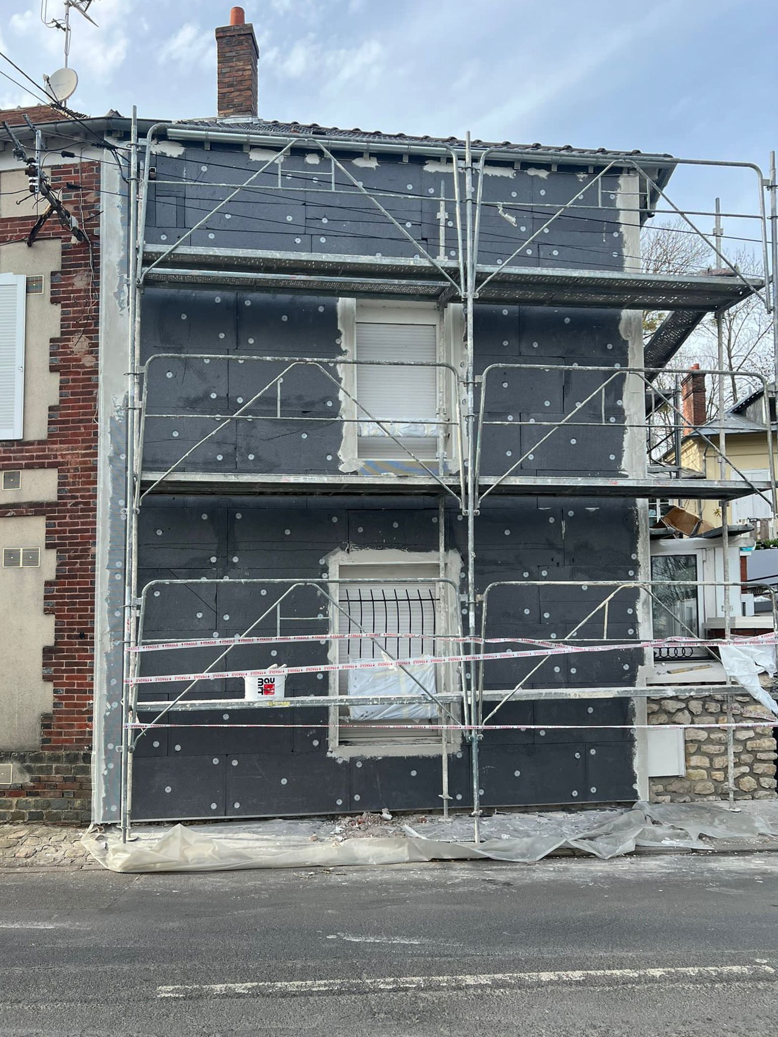 Chantier isolation maison pendant 7