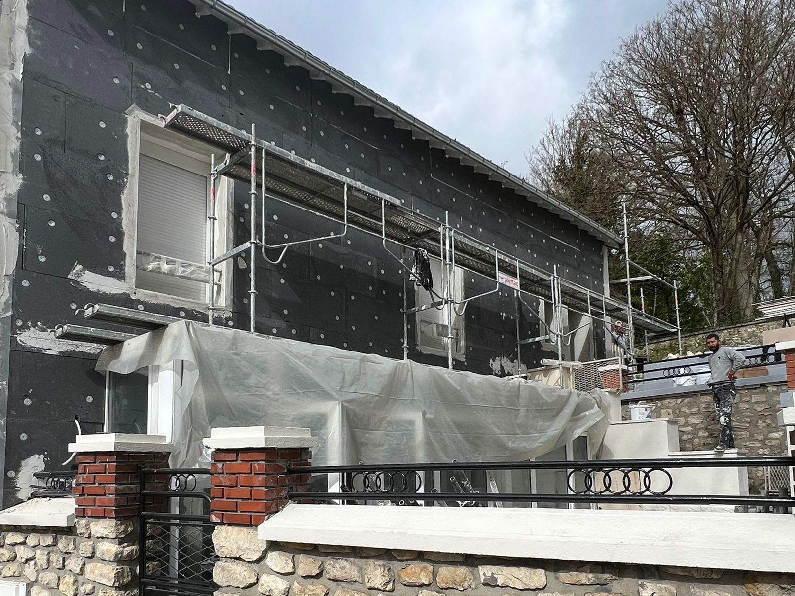 Chantier isolation maison pendant 5