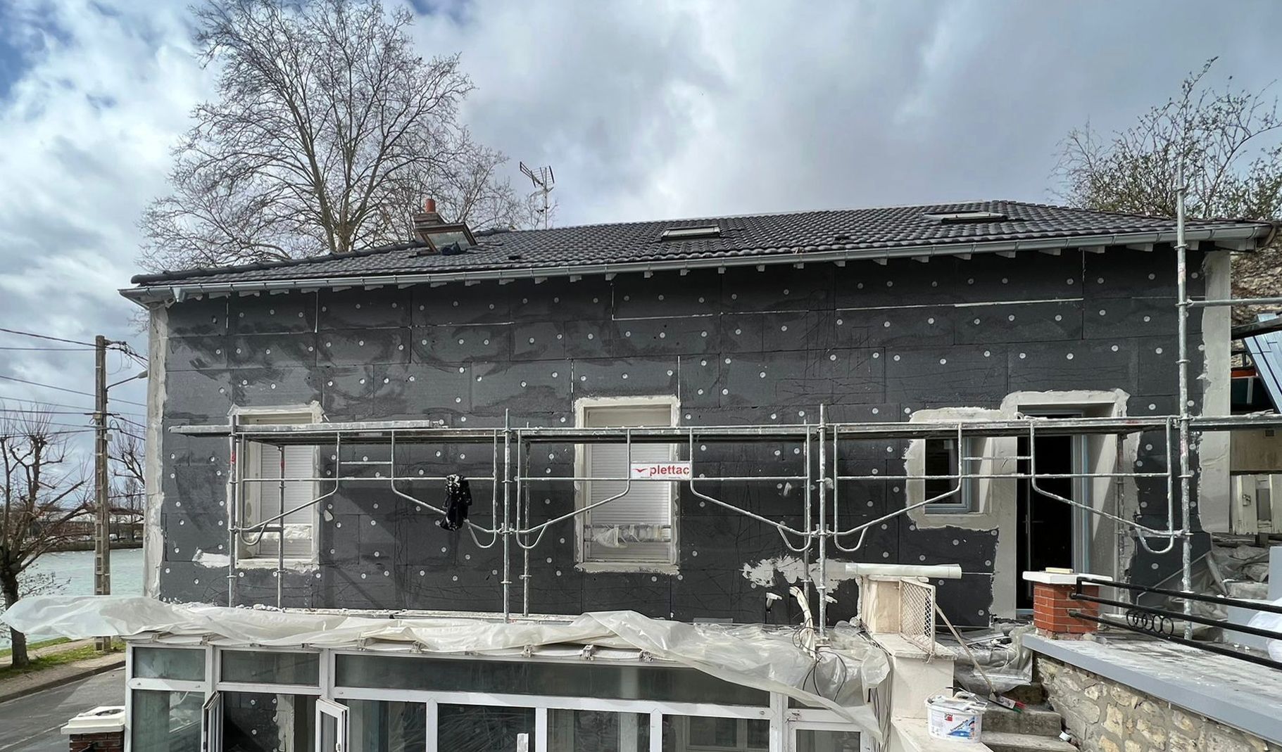 Chantier isolation maison pendant 6