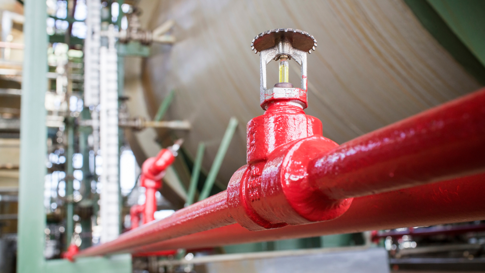 Fire sprinkler system and sprinkler head.