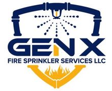 A logo for genx fire sprinkler services llc