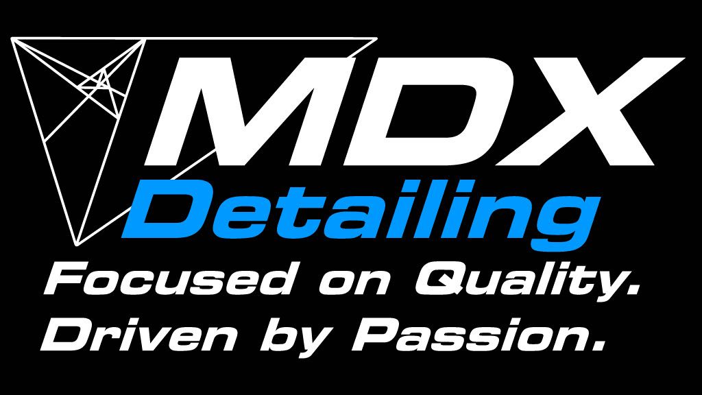 A logo for mdx detailing focused on quality driven by passion