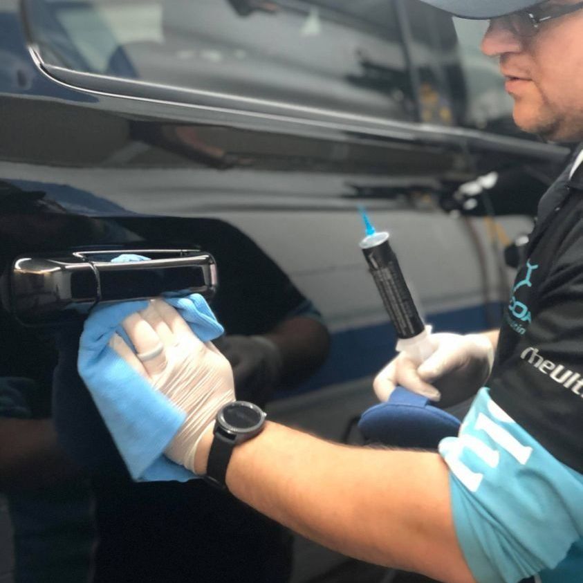 How a ceramic coating is applied. Opti-coat Pro Johnstown PA.