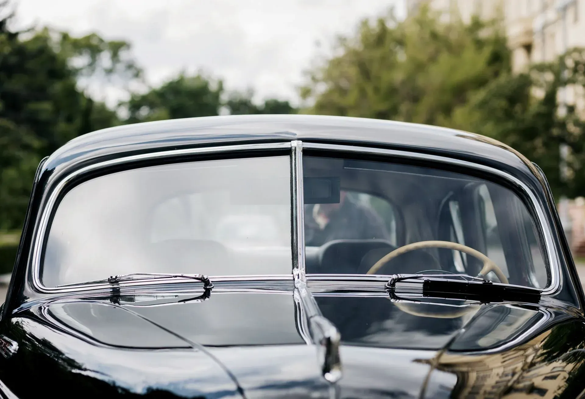 vintage auto glass