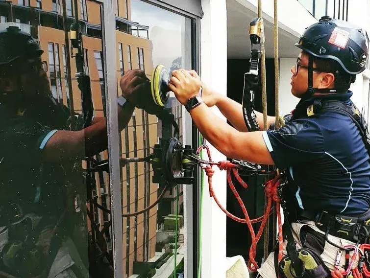 glass construction damage repair